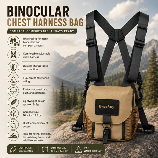 Universal Binocular Chest Pack – Protective Outdoor Carrying Case
