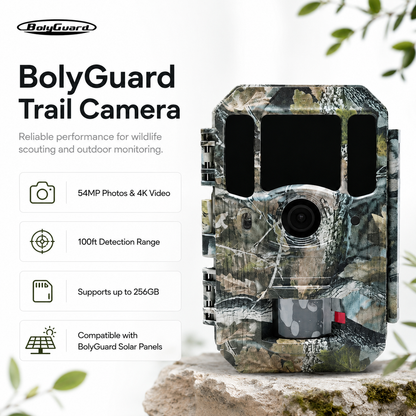 BolyGuard BG662-X 4K Trail Camera – 56MP Wildlife Hunting Camera with Night Vision & Motion Detection