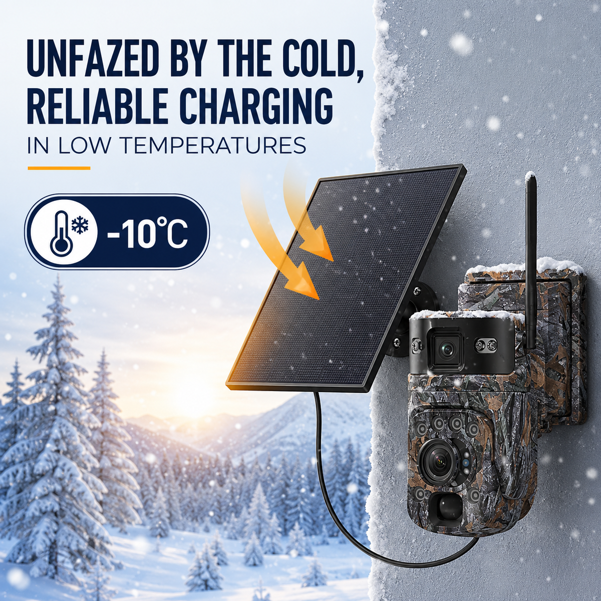 INQMEGA 60X Zoom 4G Solar PTZ Camera – 12MP Wildlife Hunting Camera with Remote Live Monitoring