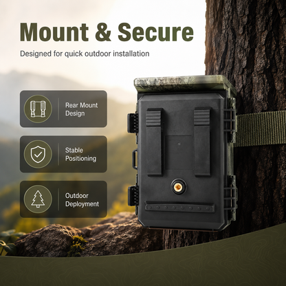 8K Solar Wildlife Trail Camera with WiFi & 60MP Photos