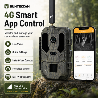 4G LTE Cellular Trail Camera with 4K Live View & 120MP Photos