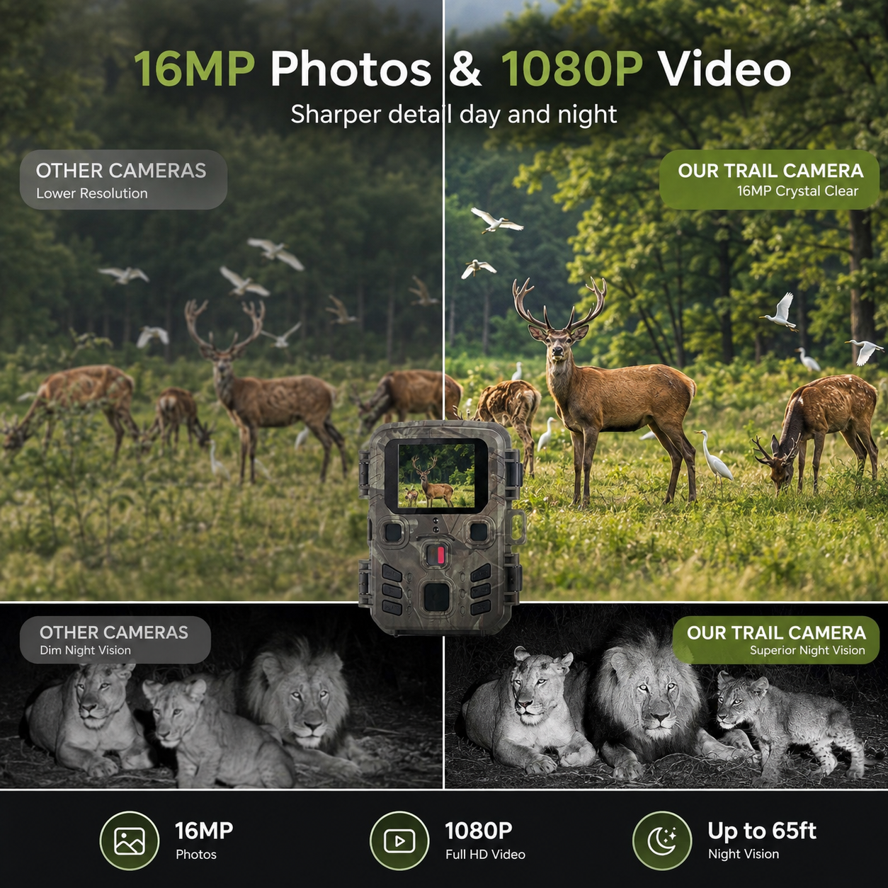 MiNi301 20MP 1080P Mini Trail Camera – Night Vision, IP65 Waterproof
