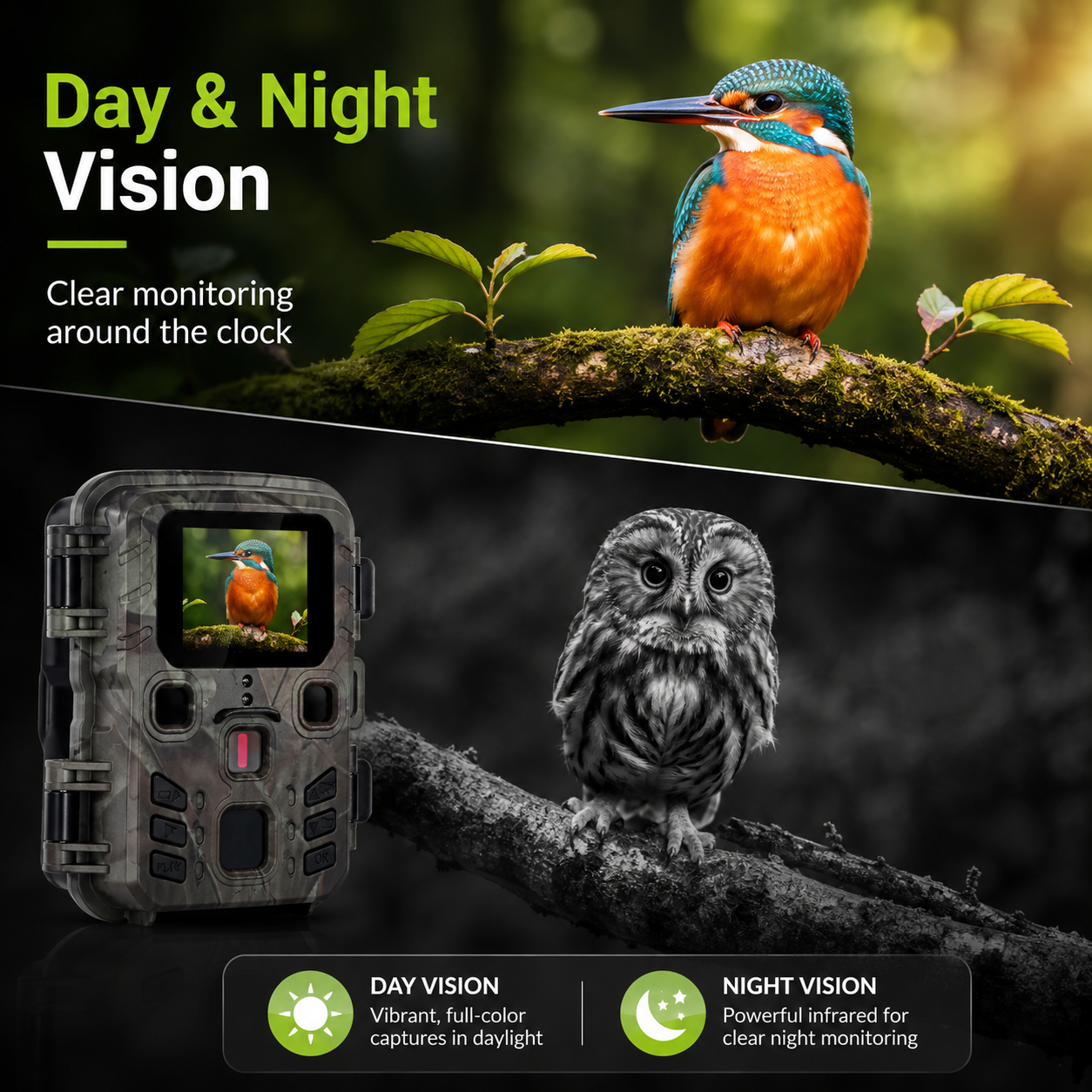 MiNi301 20MP 1080P Mini Trail Camera – Night Vision, IP65 Waterproof