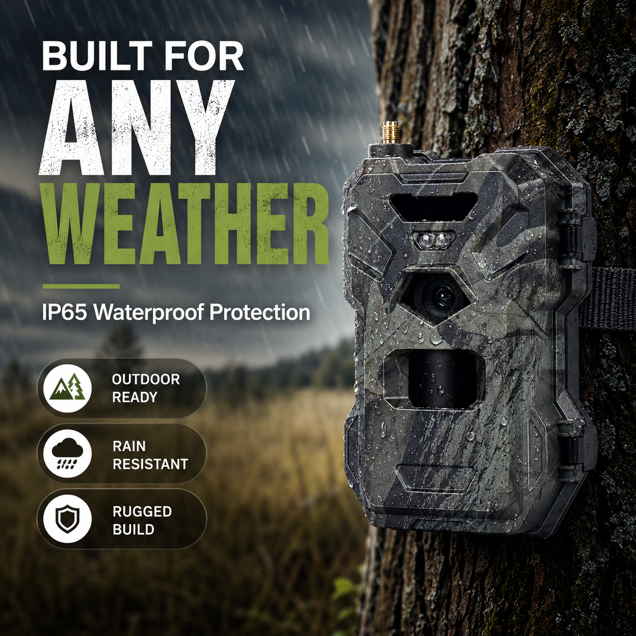 4G Cellular Trail Camera – 30MP, 2K Video, Live APP Control & Night Vision
