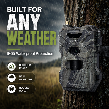 4G Cellular Trail Camera – 30MP, 2K Video, Live APP Control & Night Vision