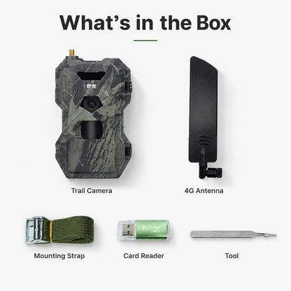 4G Cellular Trail Camera – 30MP, 2K Video, Live APP Control & Night Vision