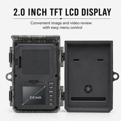 4K Solar WiFi Trail Camera – 112MP, 5200mAh Battery & Night Vision