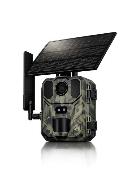30MP 4G LTE Solar Trail Camera – 2K Live View, 0.2s PIR Trigger & Night Vision