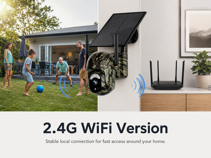 2K 4G/WiFi Solar PTZ Security Camera – Human & Animal Detection, Color Night Vision