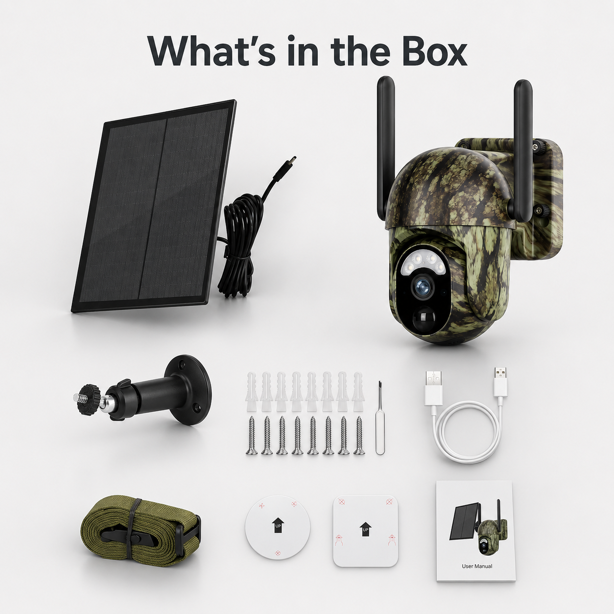 2K 4G/WiFi Solar PTZ Security Camera – Human & Animal Detection, Color Night Vision