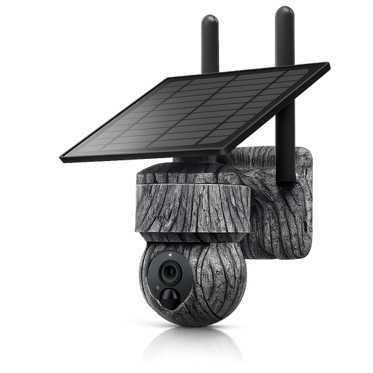 4G WIFI Solar Powered Wireless Trail Camera, Traps with Live View Alarm, Human Detection, PTZ Camera for Home Security Hunting WIFI Version