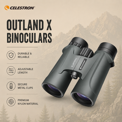 Celestron Outland X 8x42 / 10x42 Binoculars – Fogproof Outdoor Optics