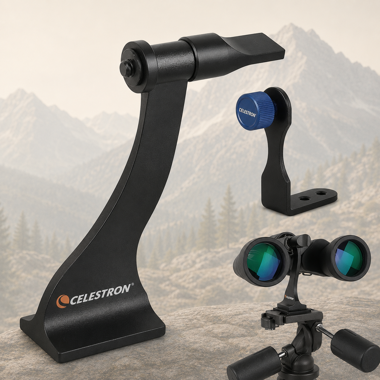 Universal Binocular Tripod Adapter – PVC & Metal Mounting Bracket