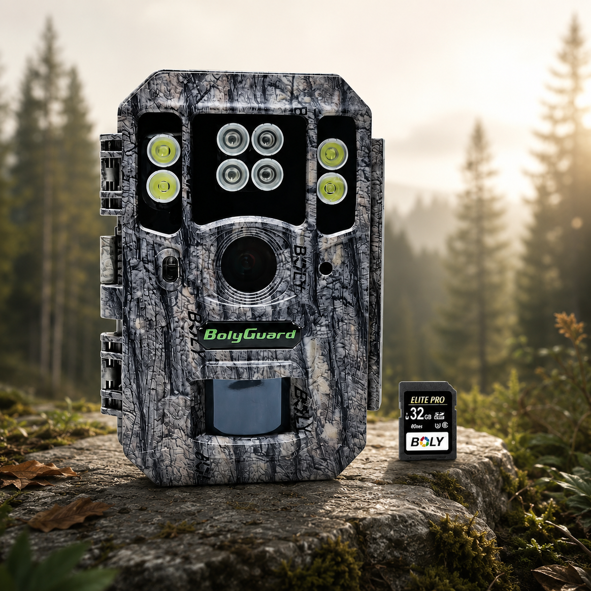 BolyGuard BG662-HQ 4K Trail Camera – 56MP Wildlife Hunting Camera with Invisible 940nm Night Vision