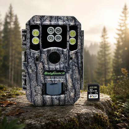 BolyGuard BG662-HQ 4K Trail Camera – 56MP Wildlife Hunting Camera with Invisible 940nm Night Vision