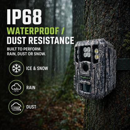 BolyGuard BG662-HQ 4K Trail Camera – 56MP Wildlife Hunting Camera with Invisible 940nm Night Vision