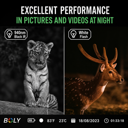 BolyGuard BG662-HQ 4K Trail Camera – 56MP Wildlife Hunting Camera with Invisible 940nm Night Vision
