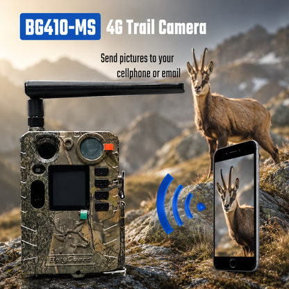 BolyGuard BG410-MS 4G LTE Trail Camera – 4K Wildlife Hunting Camera with Wireless Remote Monitoring