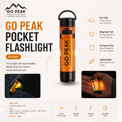 Pocket Mini LED Flashlight with Key Clip