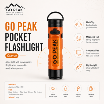 Pocket Mini LED Flashlight with Key Clip