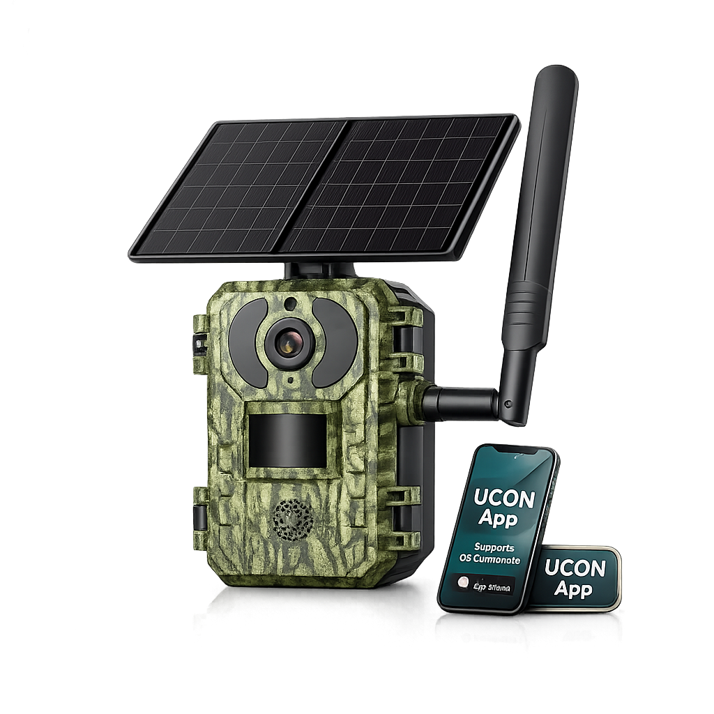 SolarGuard 4G Trail Camera – 2K Wildlife Monitor with Night Vision & UCON App
