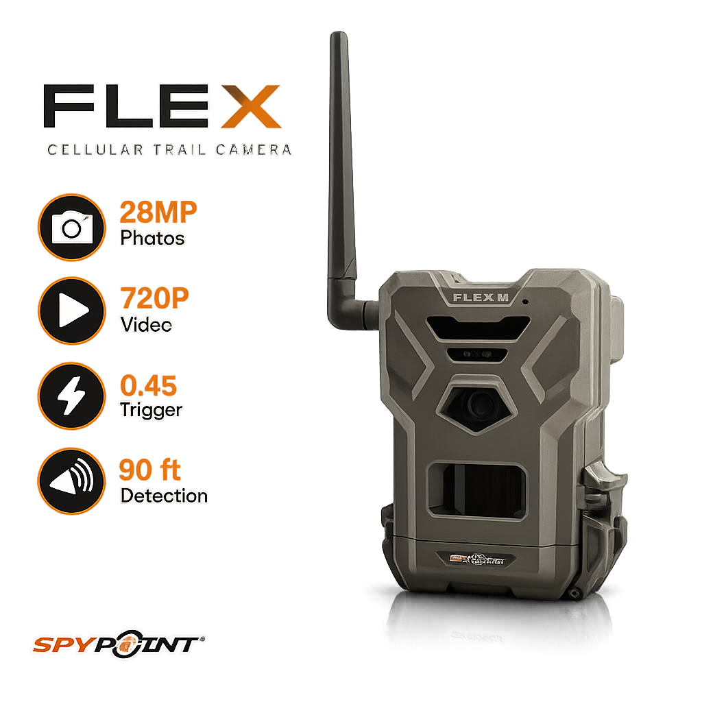SPYPOINT Flex-M Cellular Trail Camera, 28MP, Dual-SIM LTE
