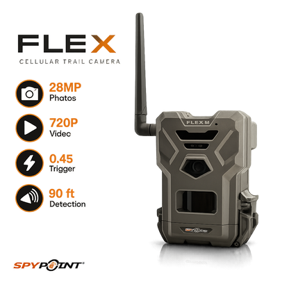 SPYPOINT Flex-M Cellular Trail Camera, 28MP, Dual-SIM LTE