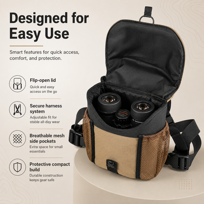 Universal Binocular Chest Pack – Protective Outdoor Carrying Case