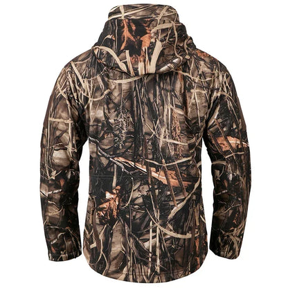 Men’s Silent Camouflage Softshell Hunting Jacket
