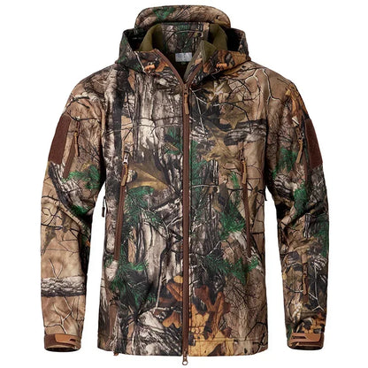 Men’s Silent Camouflage Softshell Hunting Jacket